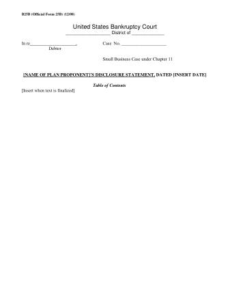 US Courts Form B25B FORM25B 1208 0