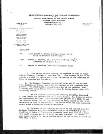 US Courts Form CR02 1961