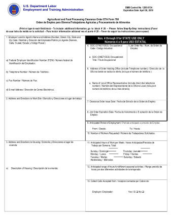DOL Form 790