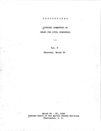 US Courts Form CV03 1954 MIN VOL2