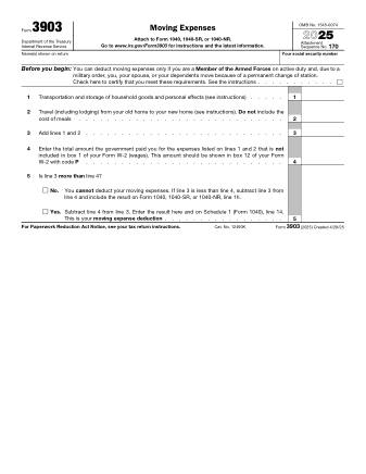 IRS Form 3903
