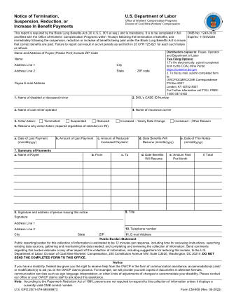 DOL Form CM 908