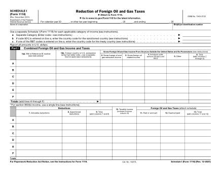 IRS Form 1118S1