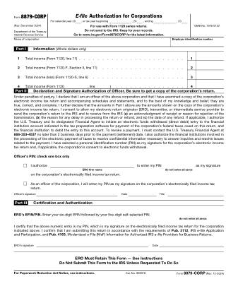 IRS Form 8879CRP