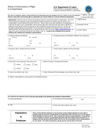 DOL Form LS 207