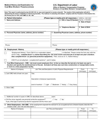 DOL Form CM 988