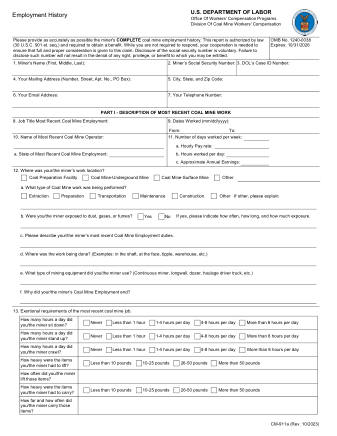 DOL Form CM 911A