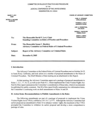 US Courts Form CR12 2005