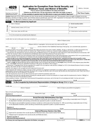 IRS Form 4029