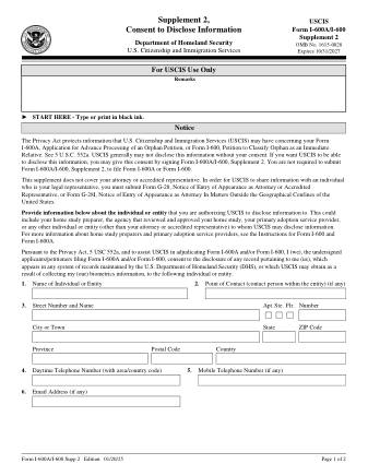 USCIS Form I-600ASUP2