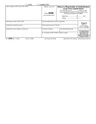 IRS Form 2439