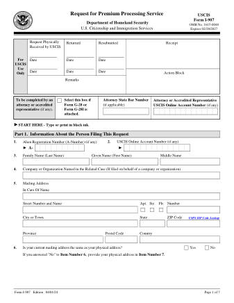 USCIS Form I-907