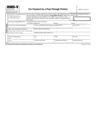 IRS Form 8985V