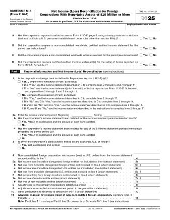 IRS Form 1120FM3