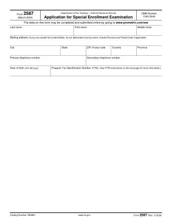 IRS Form 2587