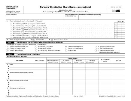 IRS Form 8865SK2