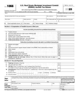 IRS Form 1066