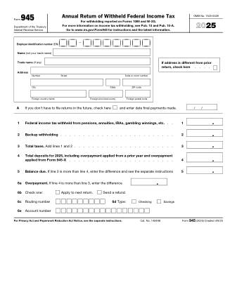 IRS Form 945