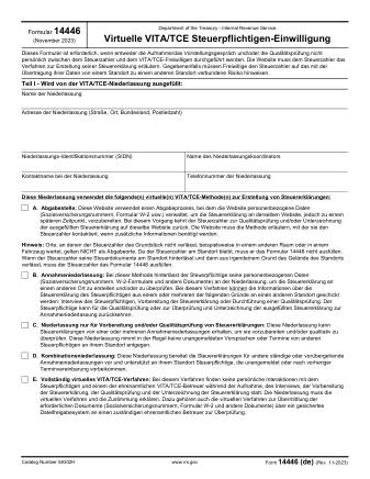 IRS Form 14446DE