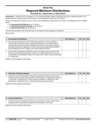 IRS Form 15417E