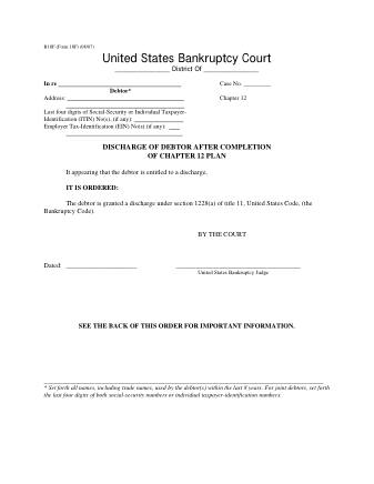 US Courts Form FORM 18F 0807