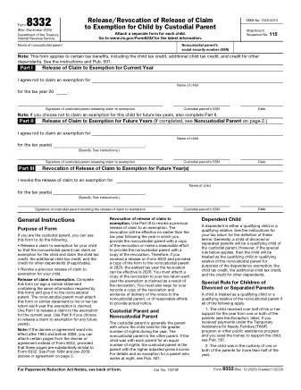 IRS Form 8332
