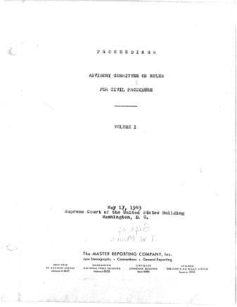 US Courts Form CV05 1943 MIN VOL1