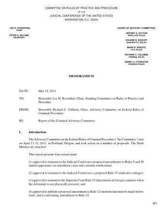 US Courts Form CR05 2011