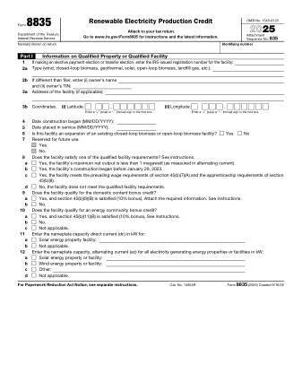 IRS Form 8835