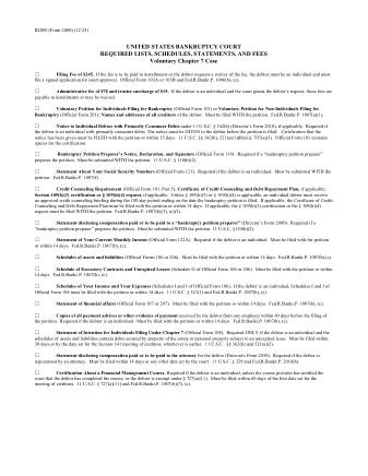 US Courts Form FORM 2000 0425 FORM