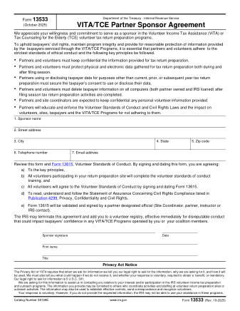 IRS Form 13533