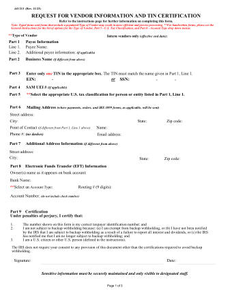 US Courts Form AO213