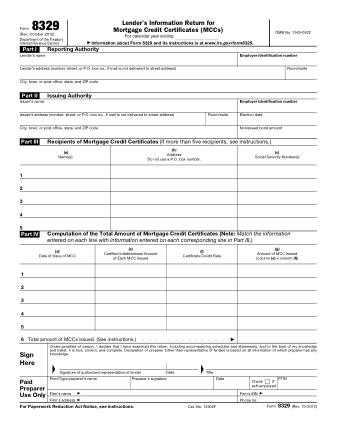 IRS Form 8329