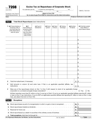 IRS Form 7208