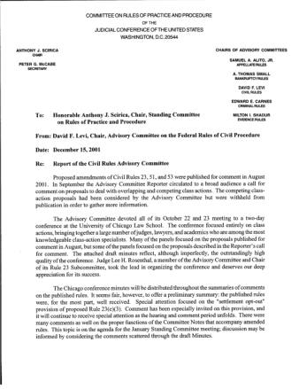 US Courts Form CV12 2001