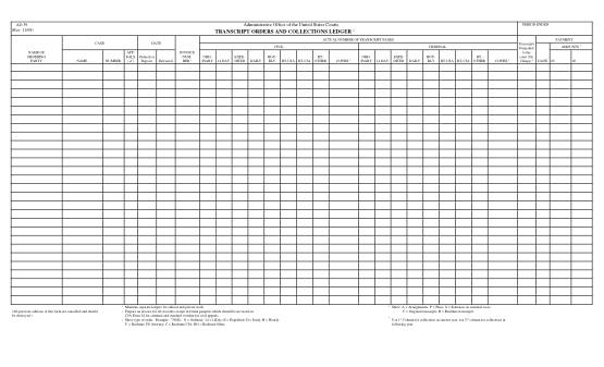 US Courts Form AO039
