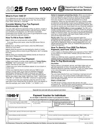 IRS Form 1040V