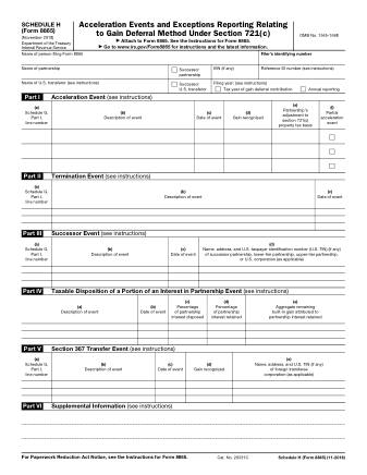 IRS Form 8865SH