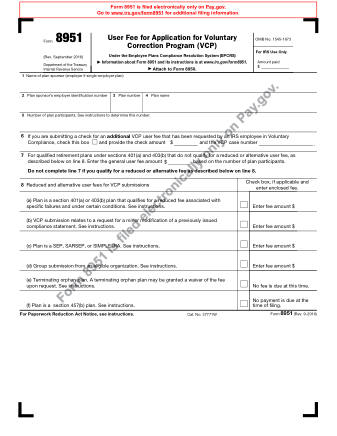 IRS Form 8951