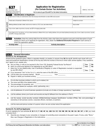 IRS Form 637