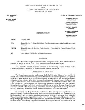 US Courts Form CV05 2010