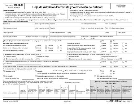 IRS Form 13614CS