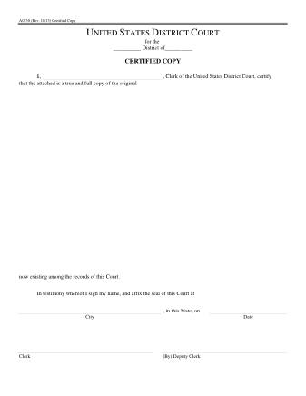 US Courts Form AO030