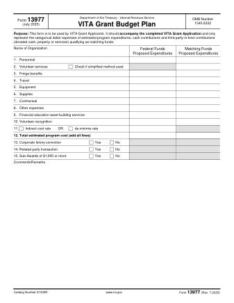 IRS Form 13977